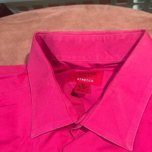 Alfani Men's Pink Casual Button Down Shirt